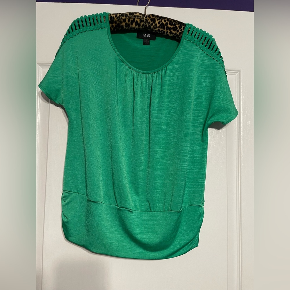 Women’s green AGB blouse size small